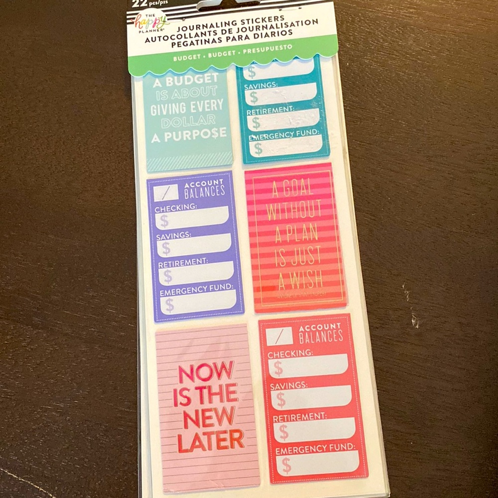 THE HAPPY PLANNER JOURNALING STICKER BOOK BUDGET